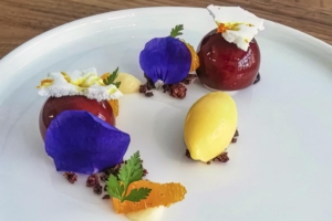 La Ratte Kartoffelmousse mit Orangensorbet